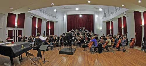 orchestre à la salle colonne